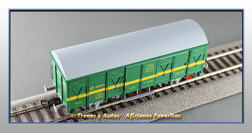 Vagón cerrado 2 ejes Tipo J2 "tren taller Oviedo" - Renfe